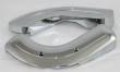 Chrome Bench Seat Hinge Covers 1976-87 Dodge Truck