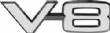 V-8 Fender Emblem 1967-70